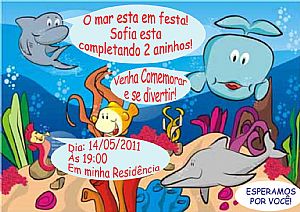 Convite Aniversrio Criana