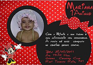 Convite Aniversrio Criana